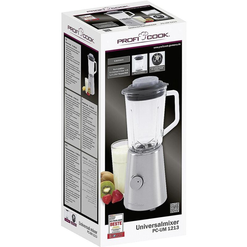 Proficook - pc-um 1213 Mixeur sur socle 1l 500W Acier inoxydable