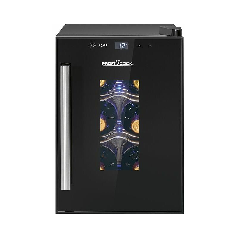 Proficook - Cave à vin avec porte vitrée et écran tactile 17L PC-WK1230