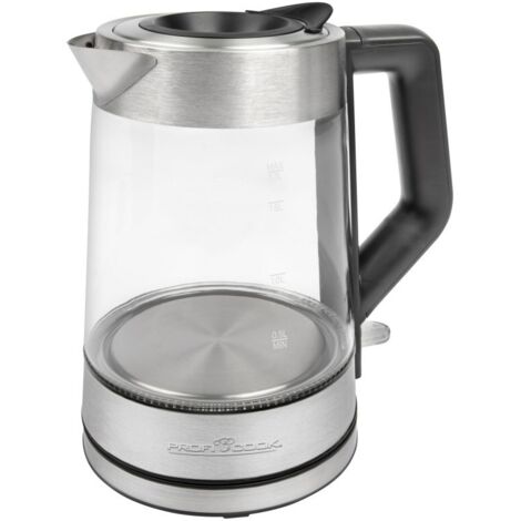 Profi Cook WKS 1190 Bouilloire verre, acier inoxydable Contenance: 1.7 l