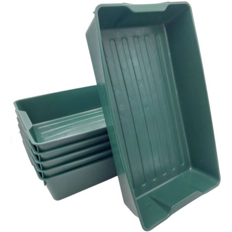 Profi Gärtnerbox Pflanzschale Pikierschale 58x32x11 Pflanzwanne Saatschale grün - 1 Stück