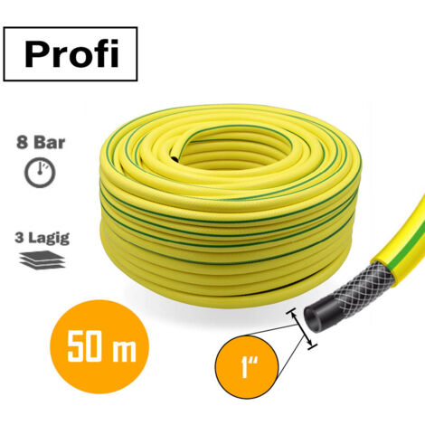 Profi Gartenschlauch 1 Zoll 50m gelb