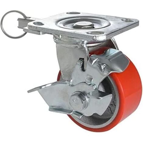 WAGNER-SYSTEM Profi Schwerlastrolle - DIRECTION LOCK 3in1 - Lenk& Bockrolle, Tragkraft 230 kg