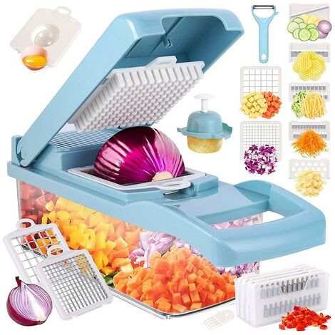 , Profi-Zerkleinerer, multifunktionaler Lebensmittelzerkleinerer, Küchen-Gemüseschneider, Würfelschneider, Zerkleinerer