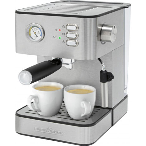 PROFICOOK PC-ES 1209 ESPRESSOMASCHINE 20 BAR MAX. FUNKTION ZUM WÄRMEN VON TASSENTANK WASSERTANK 1,8 L ACI