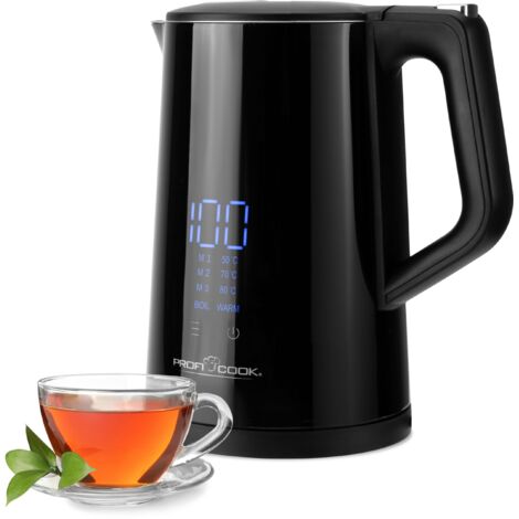 ProfiCook PC-WKS 1243 Hervidor eléctrico negro 1,7L