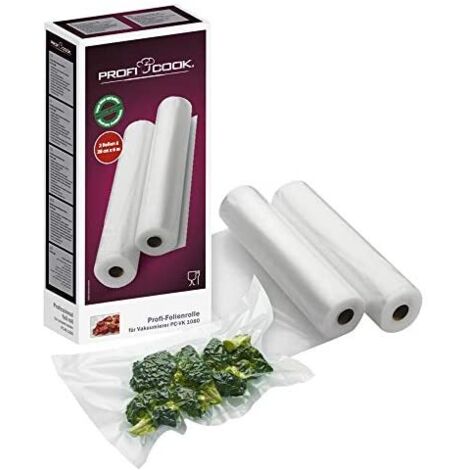 Proficook VK1015ROLL - Beutel für Vakuumverpackungsmaschine, transparent