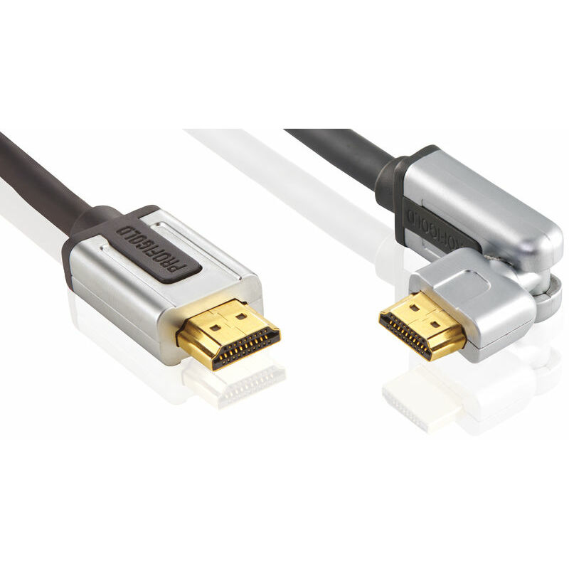 

Cable giratorio HDMI de alta velocidad, resolución 4K - 3D, ideal para conectar DVD a LED / LCD, 1 metro - Profigold