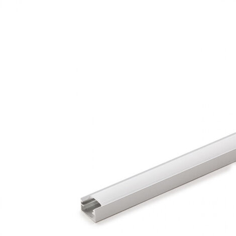 Profilé D'angle LED Avec Cache Blanc Opale / Laiteux - C12ALU - Pour Bandes LED 12mm