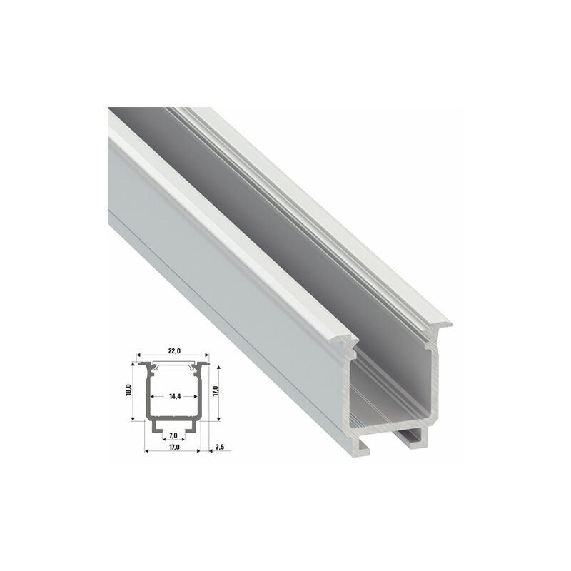 Profil Aluminium Type w 2,02M