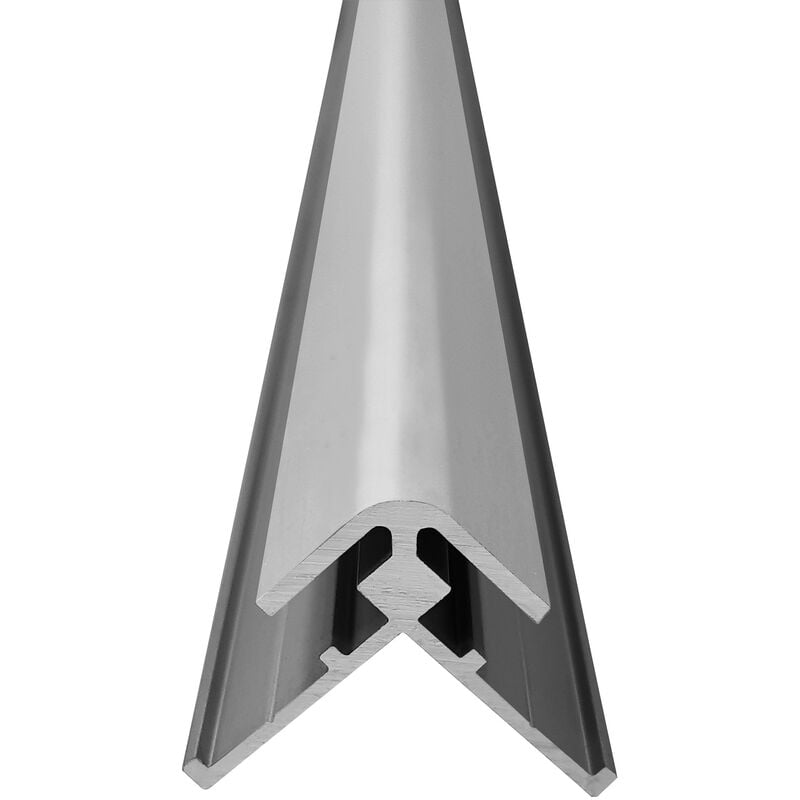 Roth - Profilé angle 90° extérieur pour panneau vipanel 3 mm - Aluminium mat, hauteur 150 cm