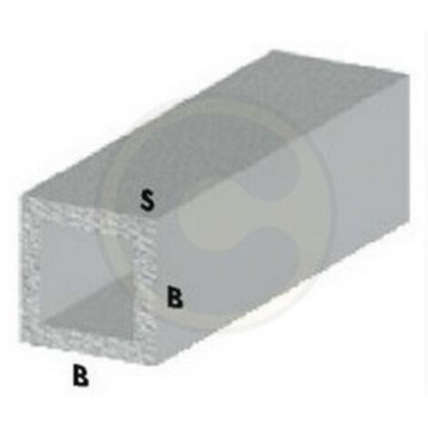 profil carrA  cm 100 h argent tube carrA  aluminium 15x15x1 mm