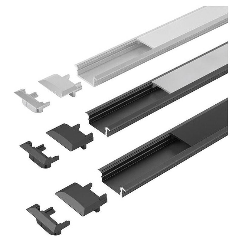 Hs Rowe - Profil ChannelLine c Profil opalL2m Alu-+ profil de couverture