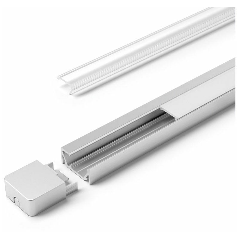 Hs Rowe - Profil channelline g1 - Décor : Noir - Diffuseur : Noir - halemeier