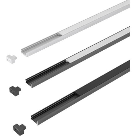 Profil channelline i - Décor : Noir - Diffuseur : Noir - HALEMEIER