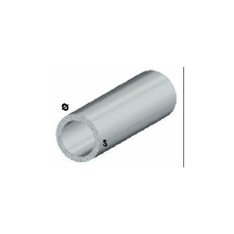 Profil chromé d'une hauteur de 100 mm et d'un tube rond d'un diamètre de 12 mm et d'une épaisseur de 1 mm.