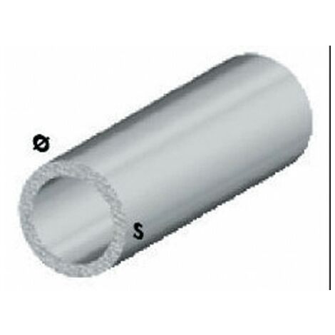 Profil chromé d'une hauteur de 100 mm et d'un tube rond d'un diamètre de 12 mm et d'une épaisseur de 1 mm.