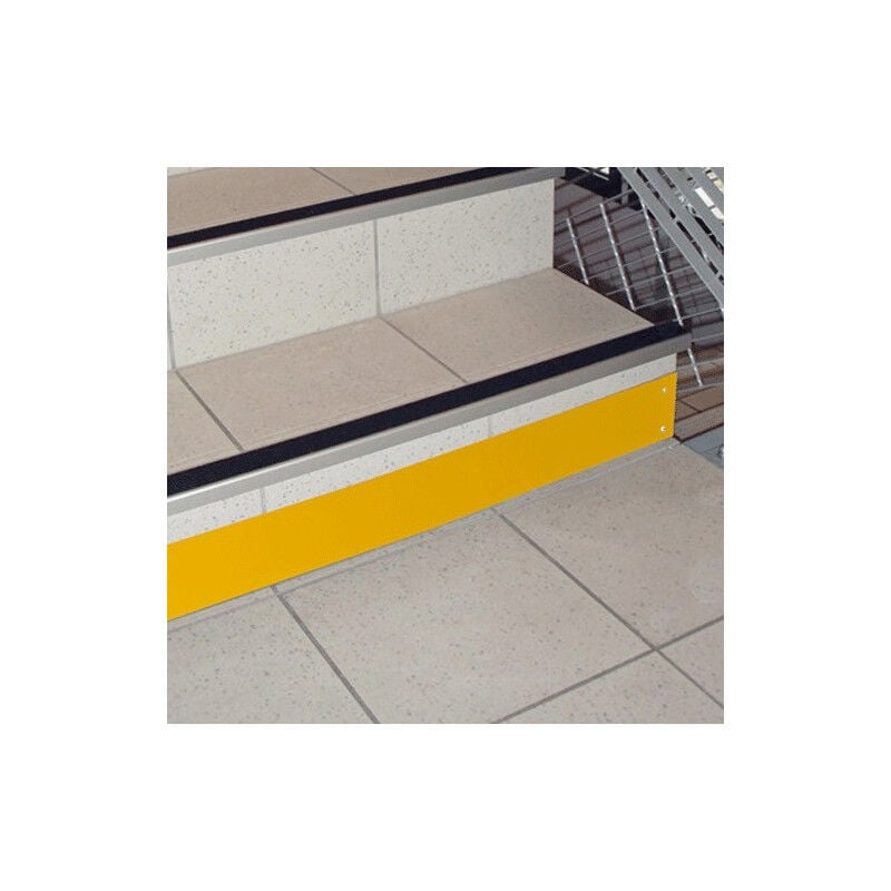 PROFIL CONTREMARCHE ALU EPOXY. 1m15x10cm (WP100). Jaune . - Jaune