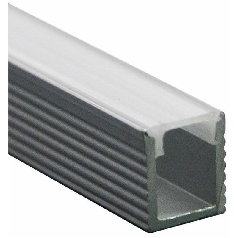 V-Tac – Profilé aluminium argenté pour bandes LED – Finition satinée – Dimensions 2000 x 7,8 x 9 mm – Installation en surface