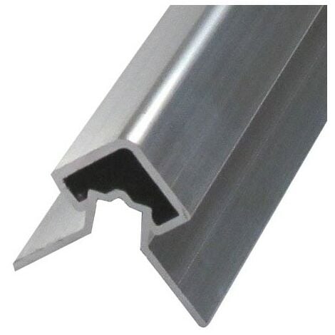 Profil d'angle alu extérieur pour bardage - Coloris - Aluminium brut, Epaisseur - 4cm, Largeur - 4.3 cm, Longueur - 270 cm - Aluminium brut