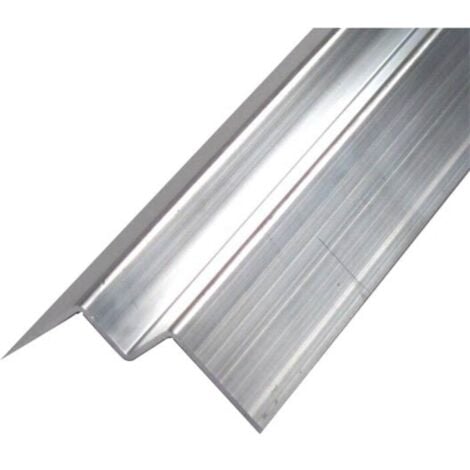 Profil d'angle alu intérieur pour bardage - Coloris - Aluminium brut, Epaisseur - 3 mm, Largeur - 7.7 cm, Longueur - 270 cm
