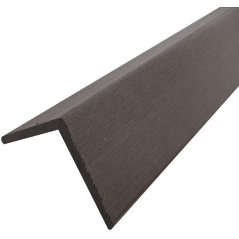 Mccover – Profil d'angle bois composite pour bardage – Coloris gris anthracite – Longueur 270 cm – Épaisseur 6 cm – Finition brossée pour extérieur