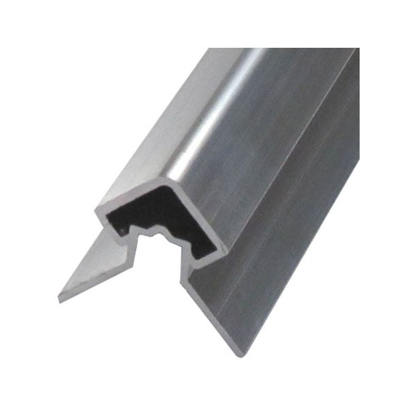 Profil d'angle alu extérieur pour bardage - Coloris - Aluminium brut, Epaisseur - 4cm, Largeur - 4.3 cm, Longueur - 270 cm
