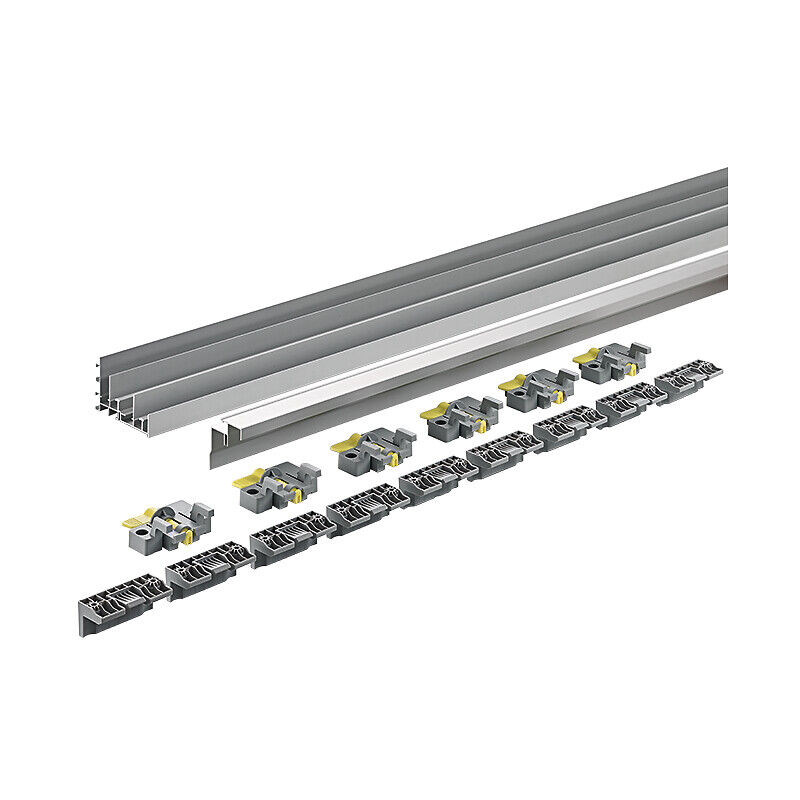 Kit de profils de coulissage et guidage TopLine XL - longueur 4000 mm - HETTICH