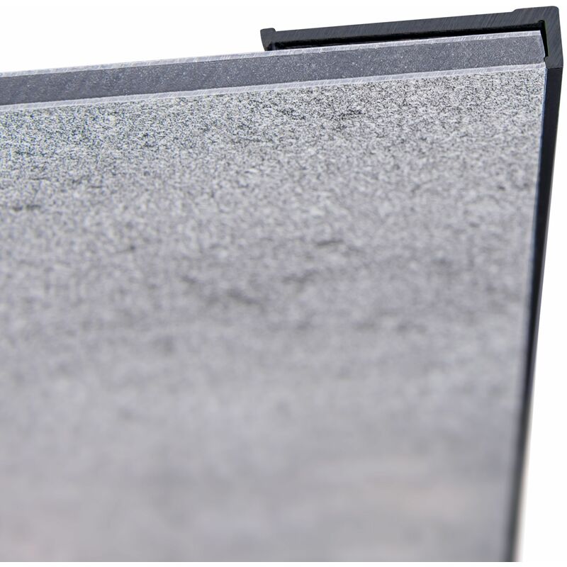 Profilé de finition pour panneau mural de douche, DécoDesign Schulte Noir, 255 cm minimaliste