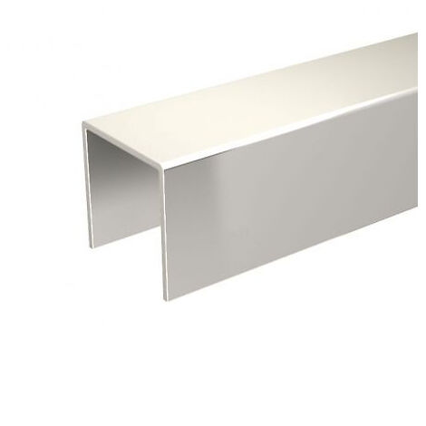Profil de guidage en U aluminium 25 x 18 mm – Longueur 0,99 m – Pour porte jusqu'à 150 kg encastré – Accessoire de porte coulissante – Fuienko