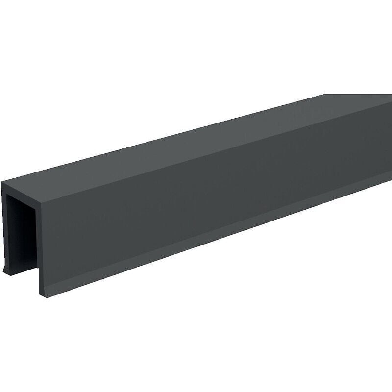 Profil de guidage à encastrer pour porte bois SAF Evolution - en acier galva - longueur 2000 mm - MANTION