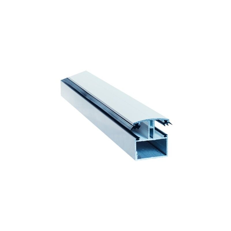 Profil de jonction porteur en h adaptable au polycarbonate 16/32mm en aluminium laqué - Coloris - Blanc ral 9010, Longueur - 4 m