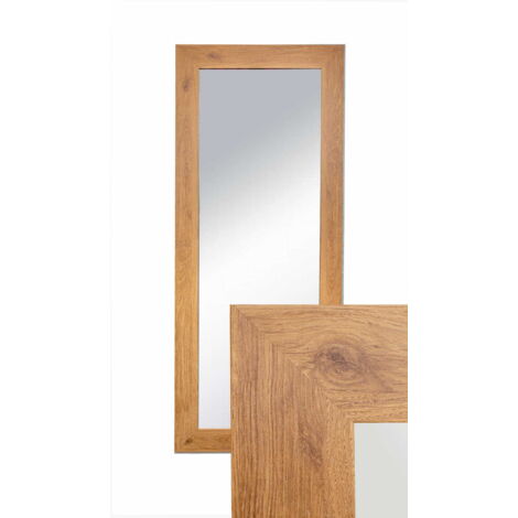 Profil de miroir 70/15, dimensions extérieures 50 x 120 cm, chêne Bernstein