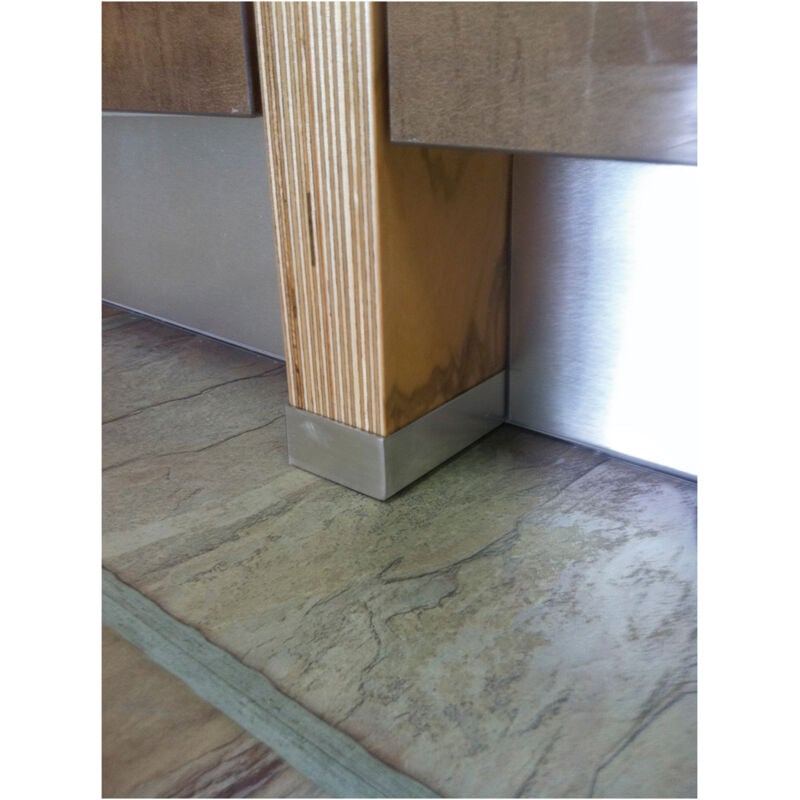 Profilé de protection latérale du panneau 620X19 mm en acier inoxydable