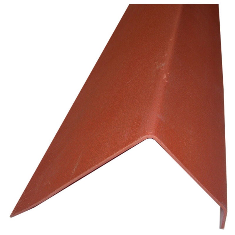 Profil de rive toiture tuile pvc l 188 cm - Coloris - Terre cuite, Largeur - 38 cm, Longueur - 188 cm