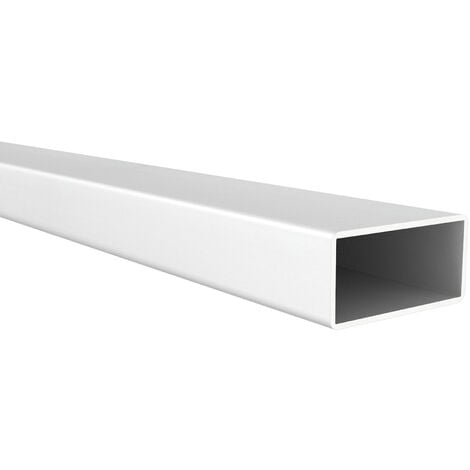Profil de tube rectangulaire | Fabriqué en aluminium | Finition blanche | Pour les projets de construction, les réformes et le bricolage | Mesures 30*15*1000mm | Longueur du profil 1 mètre | Épaisseur 1 mm |