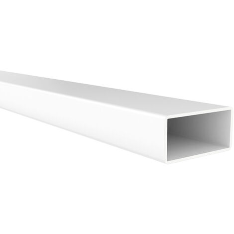 Profil de tube rectangulaire  Fabriqué en aluminium  Finition blanche    Mesures 30151000mm  Longueur du profil 1 mètre  Épaisseur 1 mm  1 unité