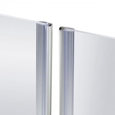 PROFIL D'ÉCRAN AIMANT DROIT 6-8MM TRANSPARENT 200CM - BRINOX