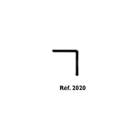 Profils L PVC blanc longueur 2,6m - Dimensions 50x50mm
