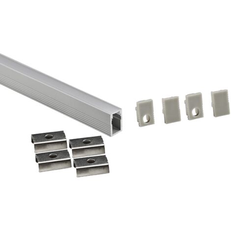 Profil en saillie pour ruban LED avec diffuseur – Kit complet –
