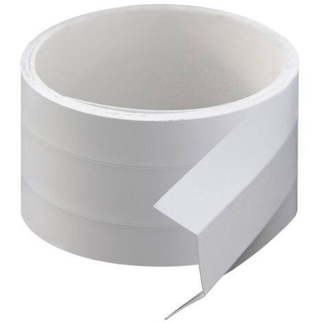 Profil en u adhesif blanc 260cm h 2cm x l 1cm x h 1cm