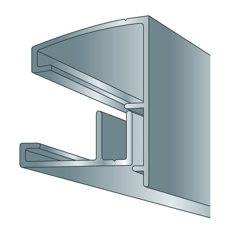 Profil et capot vissables de bordure couverture polycarbonate - Coloris - Aluminium, Epaisseur - 10/16/32 mm, Longueur - 3 m