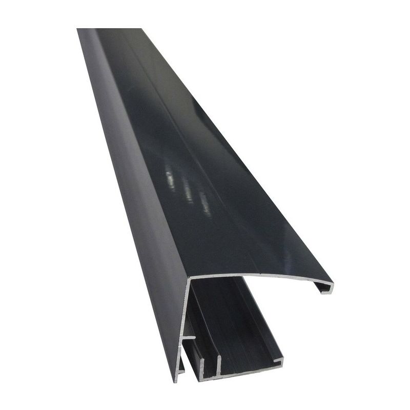 Profil et capot laqués vissables de bordure couverture polycarbonate 10/16/32 mm (2 coloris) - Coloris - Gris anthracite ral 7016, Epaisseur - 16/32