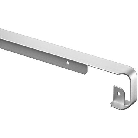 Profil jonction angle plan de travail aluminium 28 mm x 670 mm rayon 68 mm finition soignee