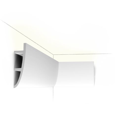 Profil moderne pour éclairage - Orac Decor - L200xp5xH18cm - Carton 4 mètres - C374 - L200 x H18 x L5 cm - ORAC DECOR