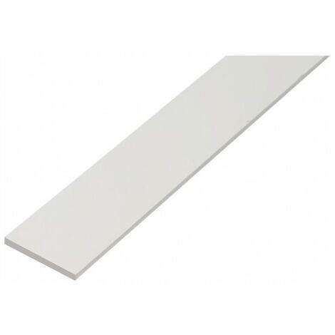 Profil plastique blanc 30x3/2m – Barre de fond pour applications spécifiques – Idéal pour espaces confinés et chantiers humides – Alberts