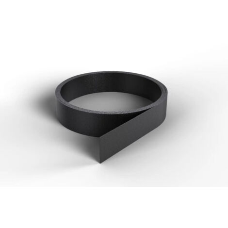 Profil plat adhésif noir 260cm 2cm