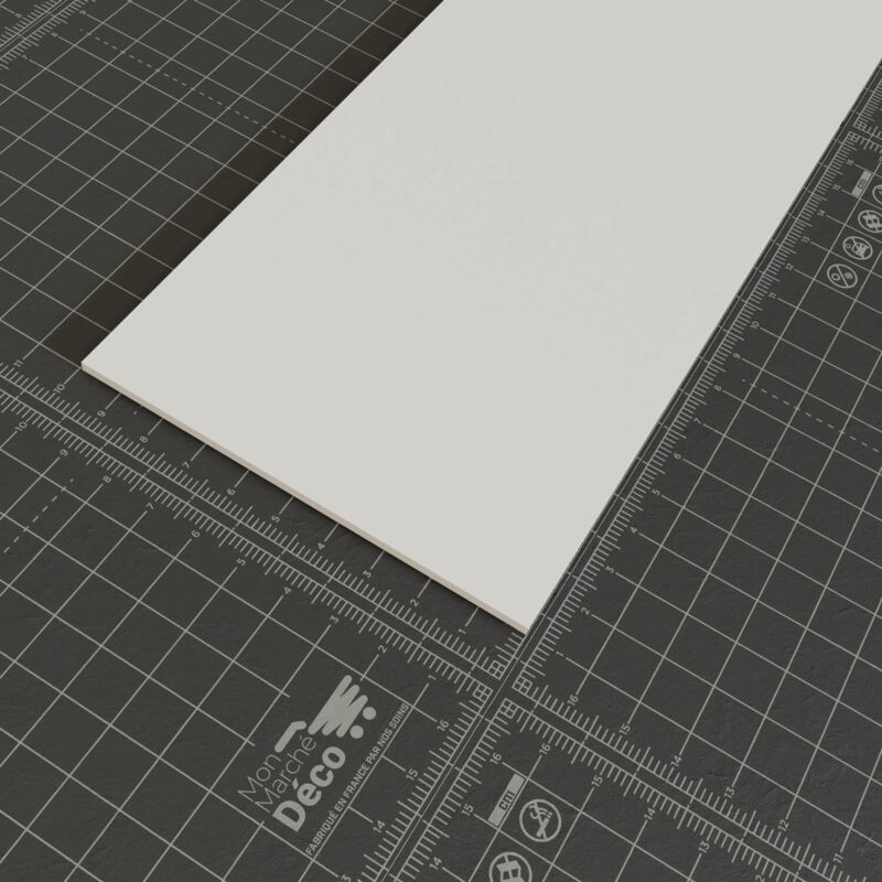 Profil Plat pvc 100 mm - Longueur 2.60 m - Lot de 5