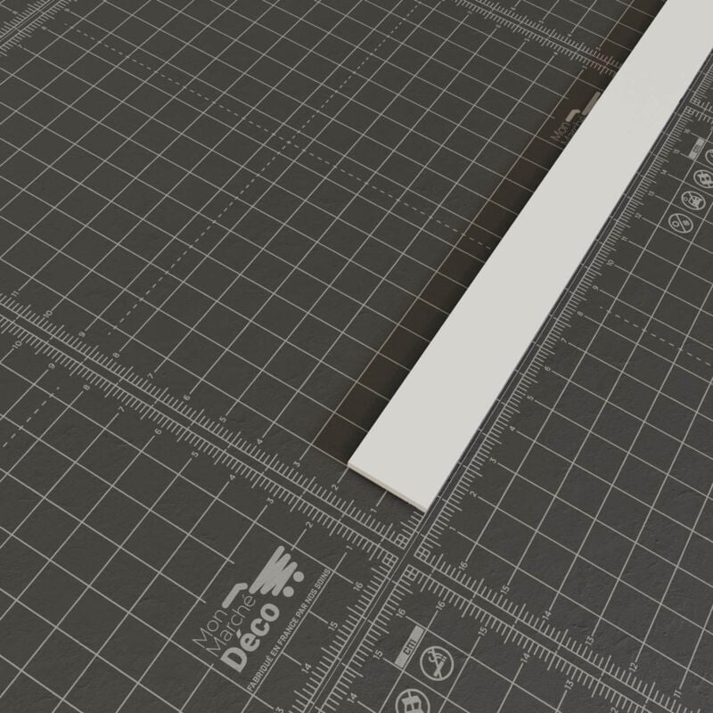 Profil Plat pvc 20 mm - Longueur 2.60 m - Lot de 5
