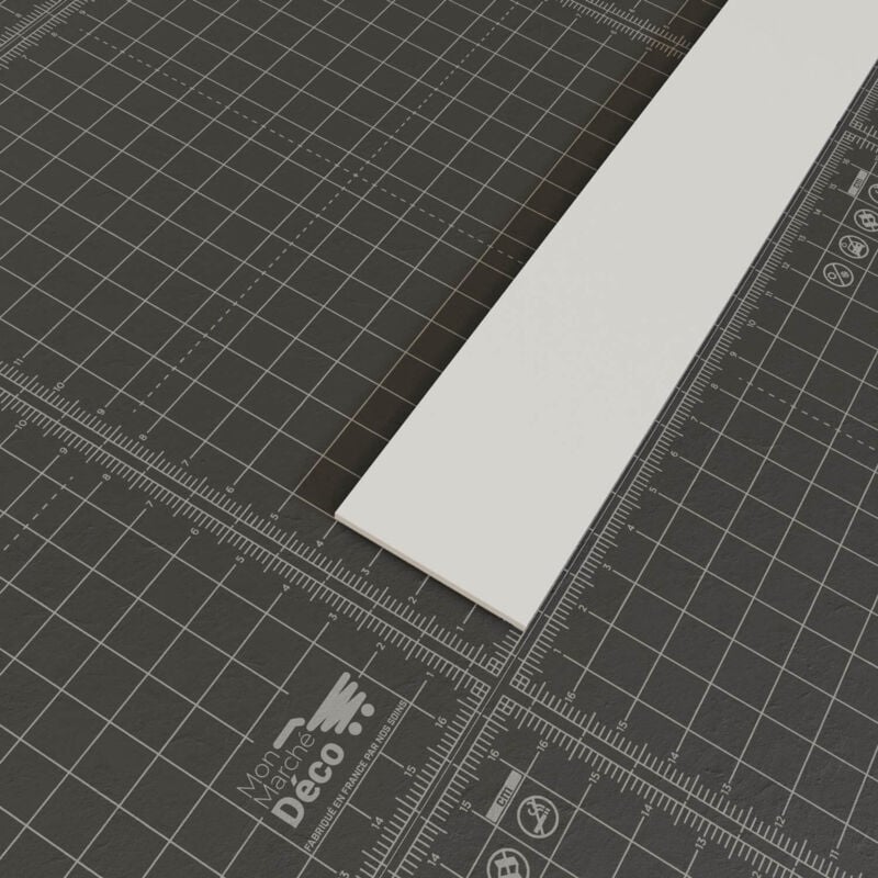 Profil Plat pvc 40 mm - Longueur 2.60 m - Lot de 5