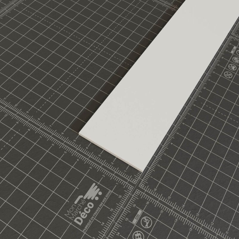 Profil Plat pvc 50 mm - Longueur 2.60 m - Lot de 5